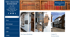 Desktop Screenshot of chaucer-bookshop.co.uk